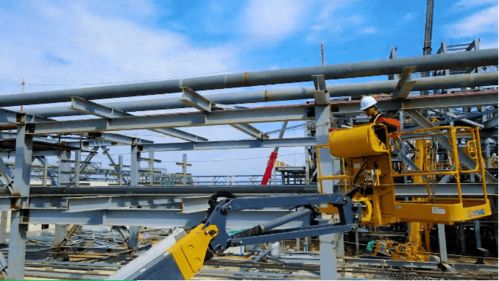 應用 數十臺高機同時施工,助建廣東石化煉化一體化項目